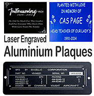 Customized Metal Plaques in two different operations