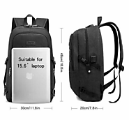 Business Waterproof Travel Backpack with USB Port