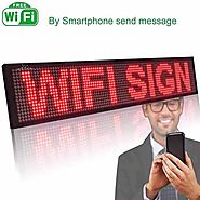 Leadleds wifi led sign program and send message by your phone