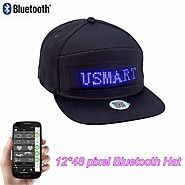 Leadleds Person Wearable Led Hat Snapback Cap Rechargeable Flexible by Smart Phone Programmable