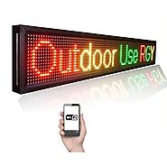 Leadleds 1.36M Outdoor Led Signs WiFi Led Display Programmable Message Sign for Business and Store