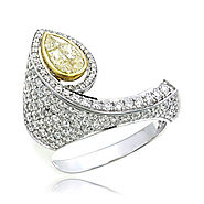 ZERA (New Beginning) - R Flora Natural Yellow Diamond Engagement Ring