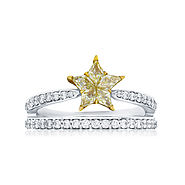 Bianca Band Natural Fancy Yellow Diamond Ring - Astra Collection