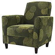 Buy Contemporary Green Fabric Upholstered Flared Arm Accent Chair from Desserich home