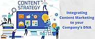 Integrate Content Marketing in Company’s DNA | Content Marketing in India | IKF