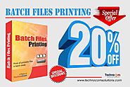 Get 20% discount on Batch Files Printing