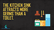 1. The kitchen sink attracts more germs than a toilet