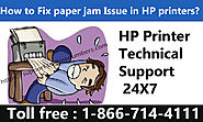 How to fix paper jam issue in HP Printer, HP Support Help 1-866-714-4111