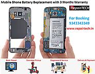 Damaged Mobile battery replacement services | Repairtech