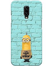 Minion Print Oneplus 6T Back Cover Online at Beyoung