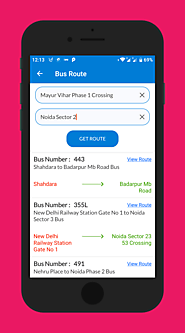 DMRC BUS Route fare,timings,