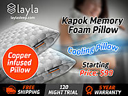 SUMMER SALE: Layla kapok Memory Foam Pillow - Buy One Get One 1/2 OFF