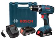 Bosch DDB180-02 18-Volt Lithium-Ion 3/8-Inch Cordless Drill/Driver Kit with 2 Batteries, Charger and Case