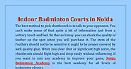 Play Badminton in Indoor Badminton Courts in Noida