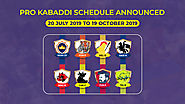 VIVO Pro Kabaddi: Complete schedule of this season