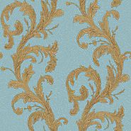 Roll Ornamental Wallpaper – Blue