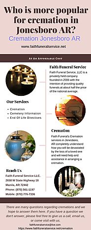 Who is more popular for Cremation in Jonesboro,AR