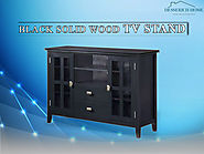 Buy Black Solid Wood Tv Stand From Desserich Home