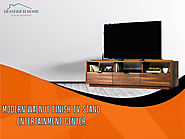 Buy Modern Finish Walnut TV Stand From Desserich Home