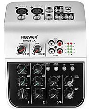 Neewer Mixing Console Compact Audio Sound 4-Channel Mixer