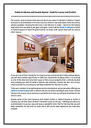 Hotels in Jalisana and Sanand Gujarat – Book for Luxury and Comfort