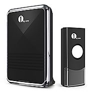 1byone Easy Chime Wireless Doorbell Kit, 1 Receiver & 1 Push Button with Sound and LED Flash, 36 Melodies to Choose, ...