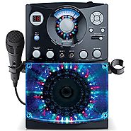 (2016 VERSION) Singing Machine SML-385 Top Loading CDG Karaoke System With Sound and Disco Light Show (Black)