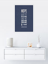 Buy Hope is a Good Thing Maybe The Best of Things Poster Online | Labno4