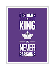 Buy Customer is King Poster Online | Labno4