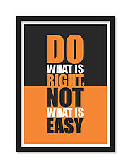 Buy Do What Is Right Framed Poster Online | Labno4