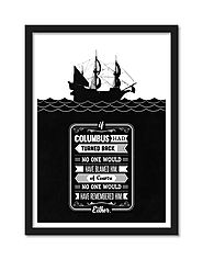 Buy If Columbus Had Turned Back Framed Poster | Labno4