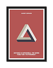 Buy Nothing Is Impossible Framed Poster Online | Labno4