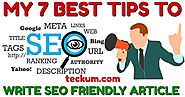 TOP 7 BEST TIPS TO WRITE SEO FRIENDLY ARTICLE IN BLOGGER 2019 | WRITE SEO FRIENDLY ARTICLE IN GOOGLE BLOGGER 2019 | -...