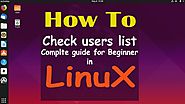 How to check List users in Linux | Complete Guide for Beginners