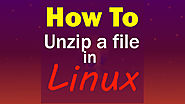 How to unzip file in Linux by commands and GUI with multiple options