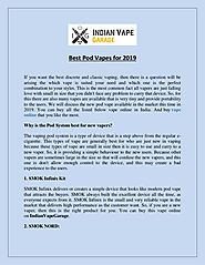 Best pod vapes for 2019