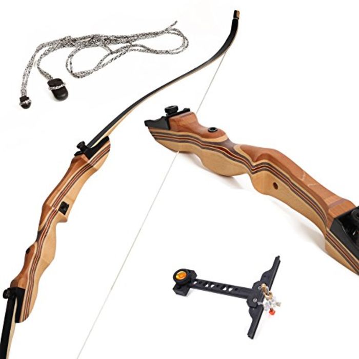 Samick Sage Archery Takedown Recurve Bow 62 inch- Right & Left Handed -  25-60lb. 30 LB. Right Hand