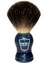 Parker Safety Razor 100% Black Badger Bristle Shaving Brush with Blue Wood Handle & Free Stand