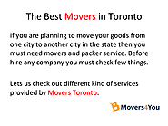 The Best Movers in Toronto edocr PDF Movers4you