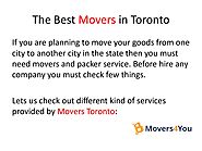 Moving companies North York and Best Movers in Toronto