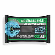 Biodegradable Wet Wipes - Large Bag - Surviveware