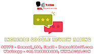 How to increase google review rating