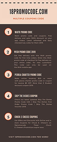 promo codes 2019 A Listly List