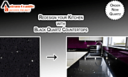 Black Quartz Countertops: For Kitchen Design Quartz Countertops Near Me in London