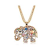 New Cute Crystal Rhinestone Elephant Pendant Necklace – sparklingselections