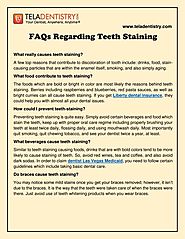 FAQs Regarding Teeth Staining