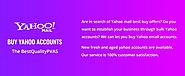 Buy Bulk Yahoo Accounts – Best Quality PVAS
