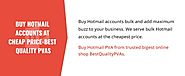 Buy Hotmail Accounts – Best Quality PVAS
