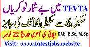 Government Of Punjab TEVTA Jobs November 2019 - Latest Advertisement