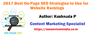 2017 Best On-Page SEO Strategies to Use for Website Rankings